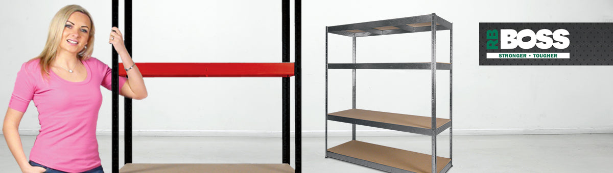 The RB Boss Boltless Shelving Range – Versatile Shelving for Your Home and Garage