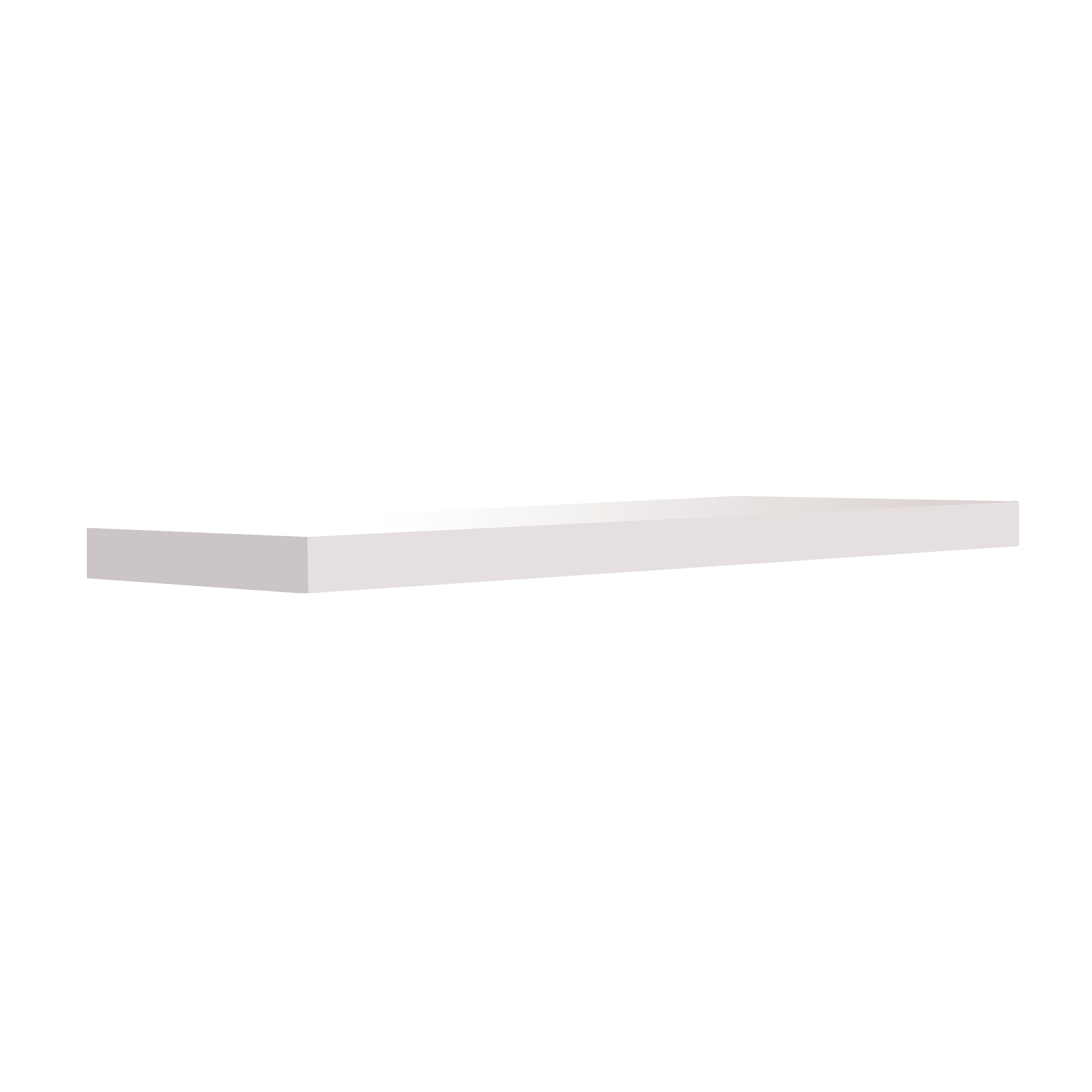 White Floating Shelf