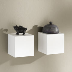 White Block Floating Shelf