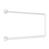 Twin Slot Flexible Bookend - White (2 Pack)