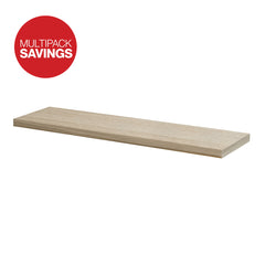 Pack of 2 Lite Decor Shelf - Brushed Oak