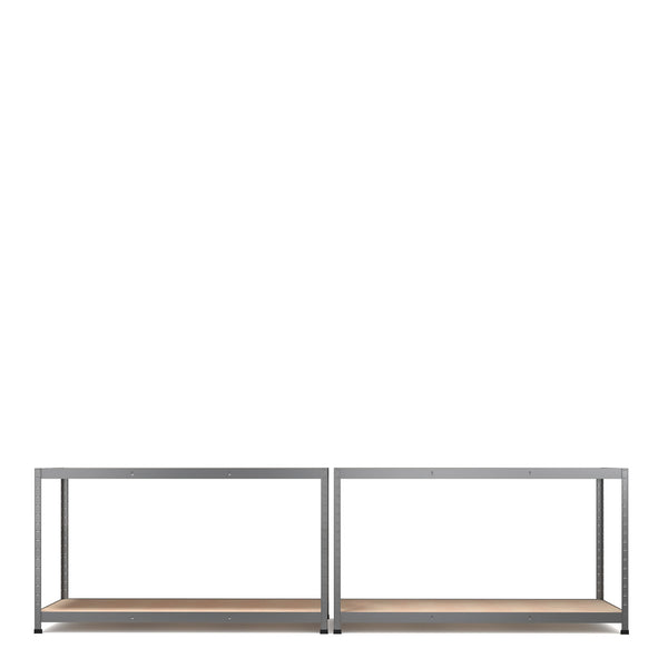 1600x750x350mm 175kg UDL 4x Tier Freestanding RB Boss Unit with Galvanised Steel Frame & MDF Shelves