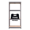1600x750x350mm 175kg UDL 4x Tier Freestanding RB Boss Unit with Galvanised Steel Frame & MDF Shelves