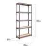 1800x900x300mm 250kg UDL 5x Tier Freestanding RB Boss Unit with Galvanised Steel Frame & MDF Shelves