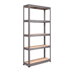1800x900x300mm 250kg UDL 5x Tier Freestanding RB Boss Unit with Galvanised Steel Frame & MDF Shelves