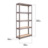 1800x900x400mm 250kg UDL 5x Tier Freestanding RB Boss Unit with Galvanised Steel Frame & MDF Shelves