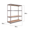 1800x1600x600mm 300kg UDL 4x Tier Freestanding RB Boss Unit with Galvanised Steel Frame & MDF Shelves