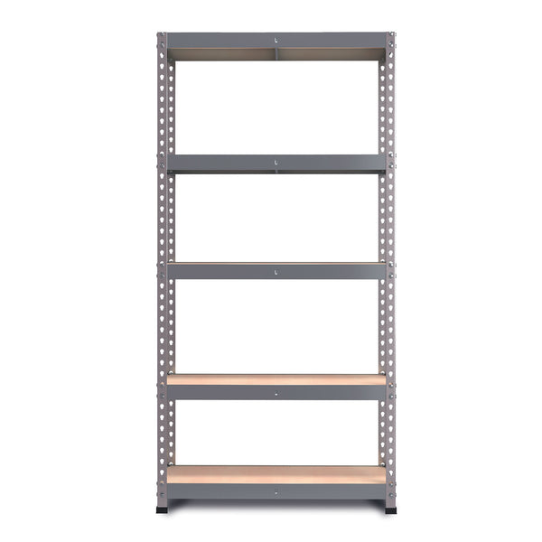 1800x900x300mm 250kg UDL 5x Tier Freestanding FastLok RB Boss Garage Shelving Unit with Galvanised Steel Frame & MDF Shelves