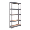 1800x900x300mm 250kg UDL 5x Tier Freestanding FastLok RB Boss Garage Shelving Unit with Galvanised Steel Frame & MDF Shelves
