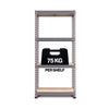 Galvanised Garage Shelving Unit with 4 MDF Shelves