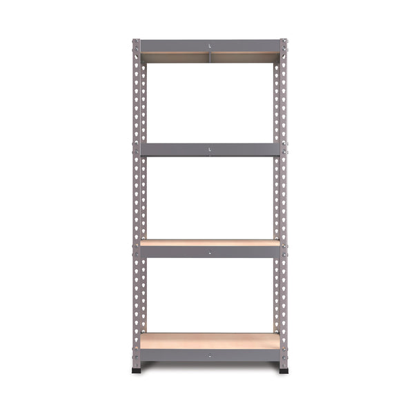 Pack of 2 1600x750x350mm 175kg UDL 4x Tier Freestanding FastLok RB Boss Unit with Galvanised Steel Frame & MDF Shelves