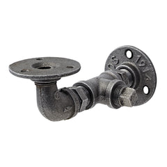 Cast Iron Pipe Industrial Shelf Bracket (170x65x95mm)