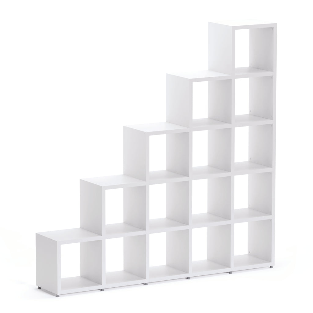 WOLTU Bookcase Room Divider Stair Cube Shelf With 10