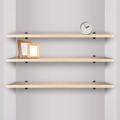 Melamine Shelf and Clips - Natural Wood Effect - Bundles