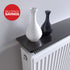 Pack of 2 Radiator Shelf - Easyfit - Gloss Black