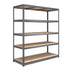PALLETIZED 1800x1600x600mm 250kg UDL 5x Tier Freestanding RB Boss Unit with Galvanised Steel Frame & MDF Shelves