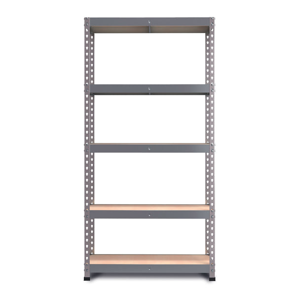 Pack of 2 1800x900x450mm 200kg UDL 5x Tier Freestanding FastLok RB Boss Unit with Galvanised Steel Frame & MDF Shelves