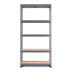 1800x900x450mm 200kg UDL 5x Tier Freestanding FastLok RB Boss Unit with Galvanised Steel Frame & MDF Shelves