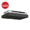 Pack of 2 Floating Media Shelves - Anthracite