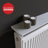 Pack of 2 Matte White Radiator Shelves - 600x150x18mm