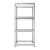 1600x750x350mm 175kg UDL 4x Tier Freestanding FastLok All Weather RB Boss Unit with Galvanised Steel Frame & Shelves