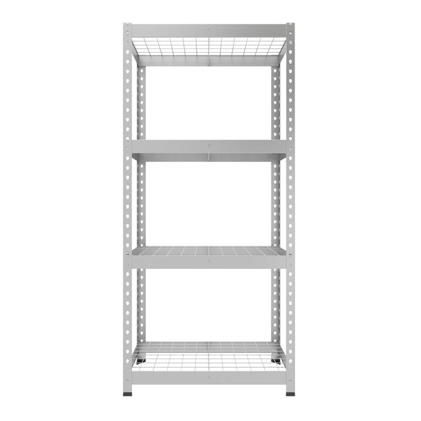 1600x750x350mm 175kg UDL 4x Tier Freestanding FastLok All Weather RB Boss Unit with Galvanised Steel Frame & Shelves