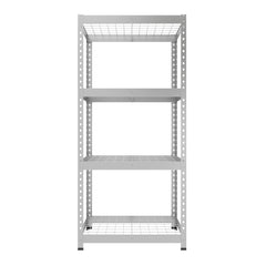 1600x750x350mm 175kg UDL 4x Tier Freestanding FastLok All Weather RB Boss Unit with Galvanised Steel Frame & Shelves