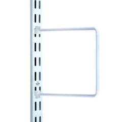 Twin Slot Flexible Bookend - White (2 Pack)