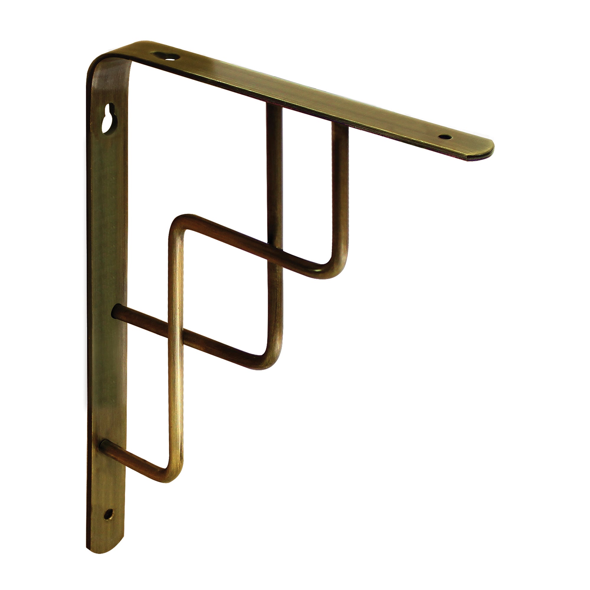 Step Bracket 4 Pack 230 x 180mm Brushed Brass