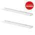 Pack of 2 White Picture Frame Ledge Shelves