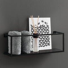 Pack of 2 Steel Tube Wall Shelf Units (600x80x120mm)