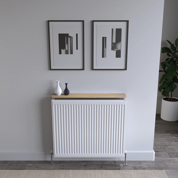 Oak Radiator Shelves w/ Radiator Shelf Brackets