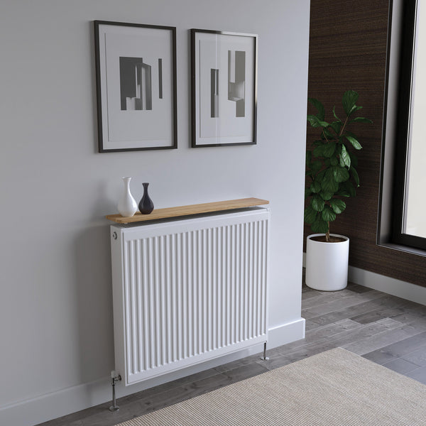 Oak Radiator Shelves w/ Radiator Shelf Brackets