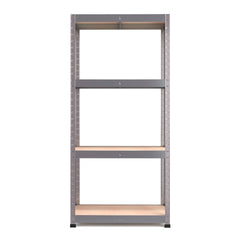 1600x750x350mm 175kg UDL 4x Tier Freestanding RB Boss Unit with Galvanised Steel Frame & MDF Shelves