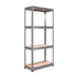 1600x750x350mm 175kg UDL 4x Tier Freestanding RB Boss Unit with Galvanised Steel Frame & MDF Shelves