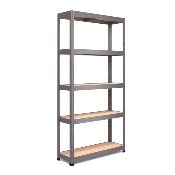 1800x900x300mm 250kg UDL 5x Tier Freestanding RB Boss Unit with Galvanised Steel Frame & MDF Shelves