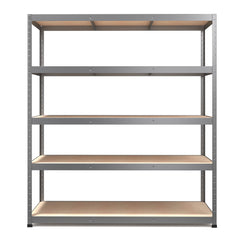1800x1600x600mm 250kg UDL 5x Tier Freestanding RB Boss Unit with Galvanised Steel Frame & MDF Shelves