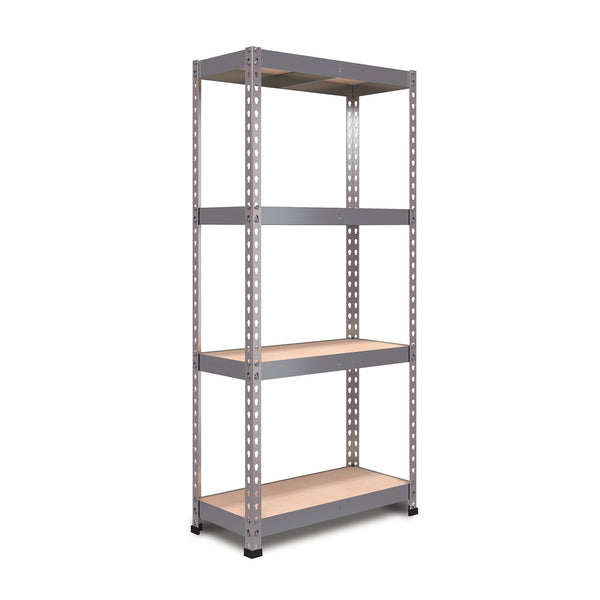 1800x900x400mm 300kg UDL 4x Tier Freestanding RB Boss FastLok Unit with Galvanised Steel Frame & MDF Shelves