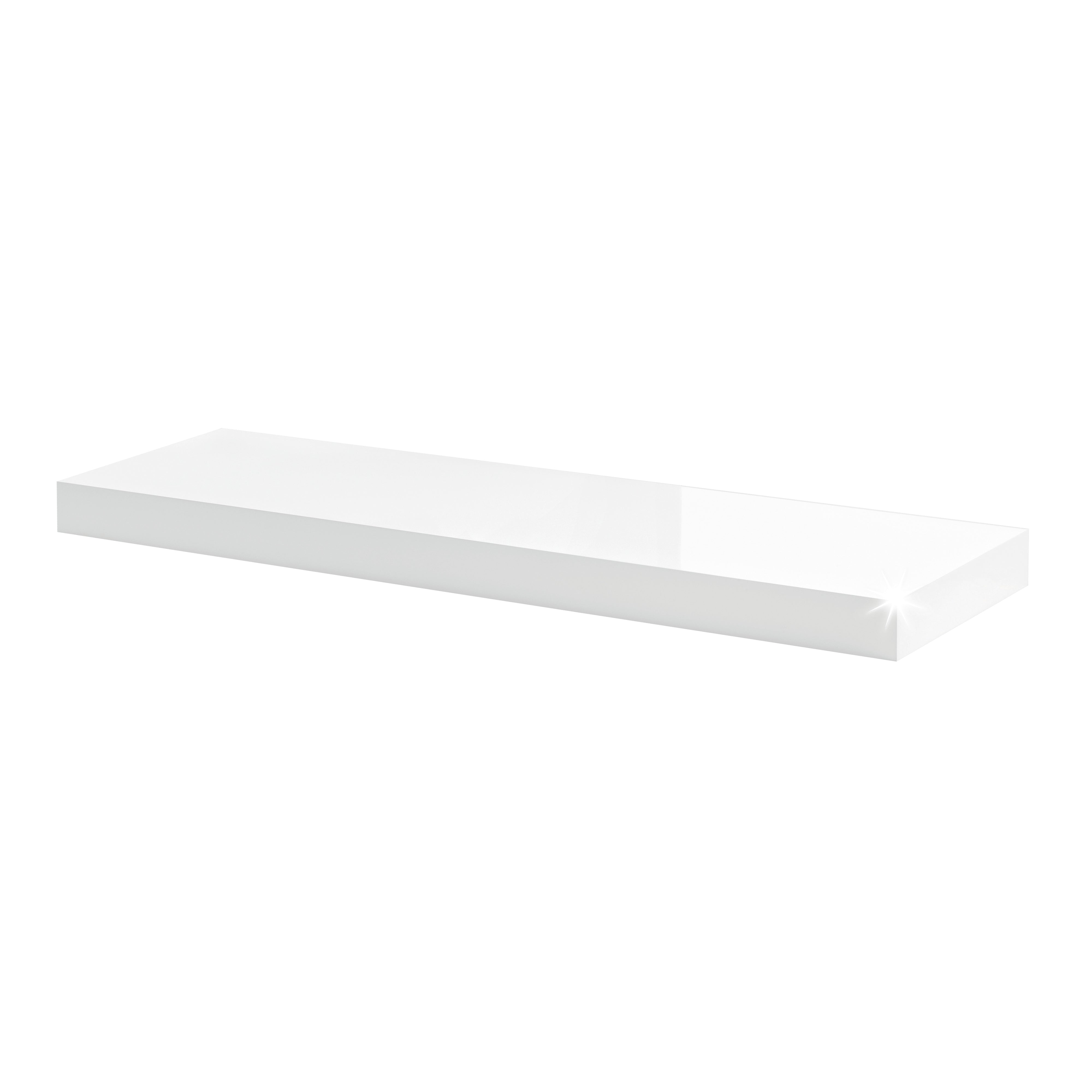Gloss White Floating Shelf Floating Shelves RBUK Hardware