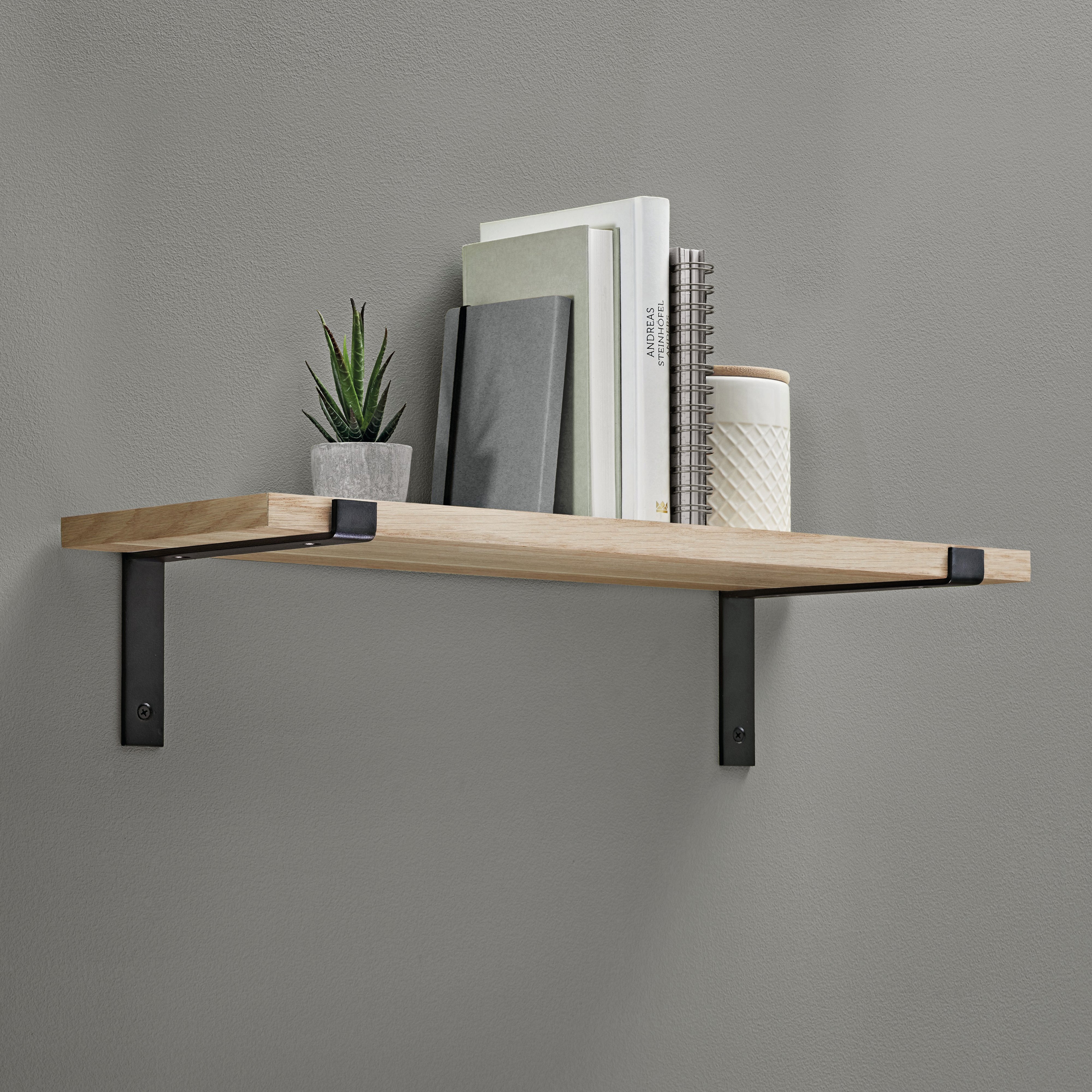 Steel brackets for shop floating shelves