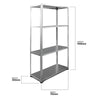 RB BOSS Garage Shelving Unit (1450mm x 750mm x 300mm) BOLTED Galvanised Steel Racking Storage