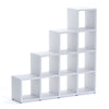 Boon - 10 Cube Stepped Shelf Storage System - 1470x1450x330mm