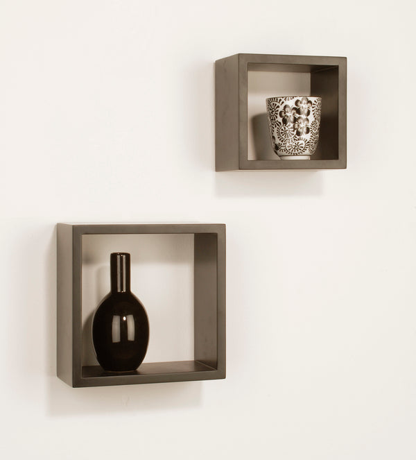 Modern 2 Cube Shelves Set