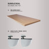 Melamine Shelf and White Shelf Clips Bundle